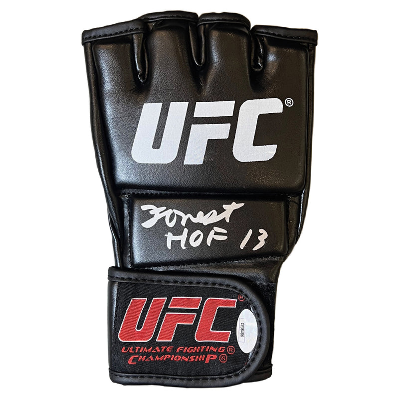 Forrest Griffin inscribed signed glove UFC JSA COA