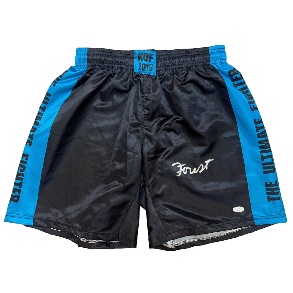 Forrest Griffin autographed signed shorts UFC JSA COA
