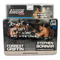 Forrest Griffin triple inscribed signed figure UFC JSA COA