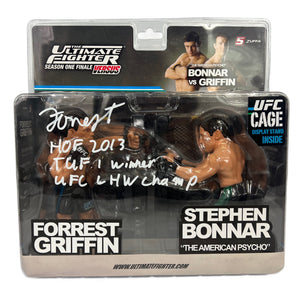 Forrest Griffin triple inscribed signed figure UFC JSA COA