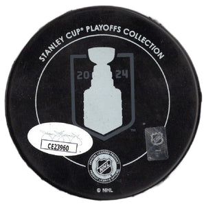 Jonah Gadjovich autographed signed Stanley Cup puck NHL Florida Panthers JSA