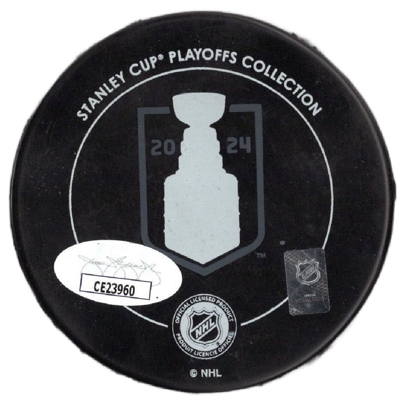 Jonah Gadjovich autographed signed Stanley Cup puck NHL Florida Panthers JSA