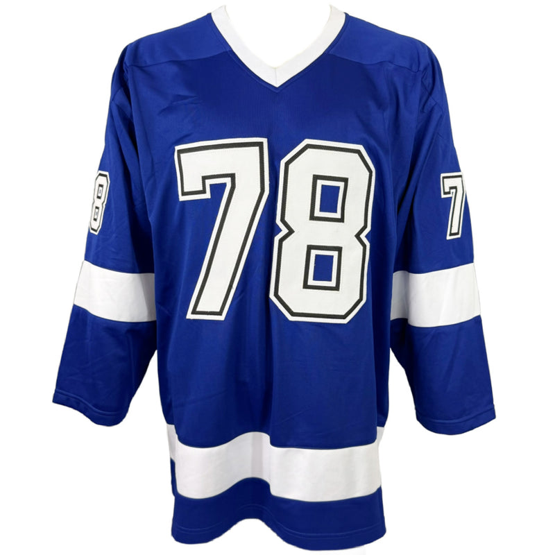 EMIL LILLEBERG AUTOGRAPHED SIGNED CUSTOM BLUE PRO STYLE JERSEY JSA COA