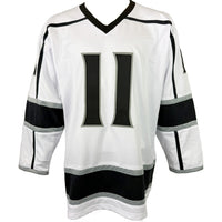 ANZE KOPITAR AUTOGRAPHED SIGNED CUSTOM WHITE PRO STYLE JERSEY JSA COA