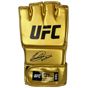 Dricus Du Plessis autographed signed inscribed gold glove UFC JSA Stillknocks