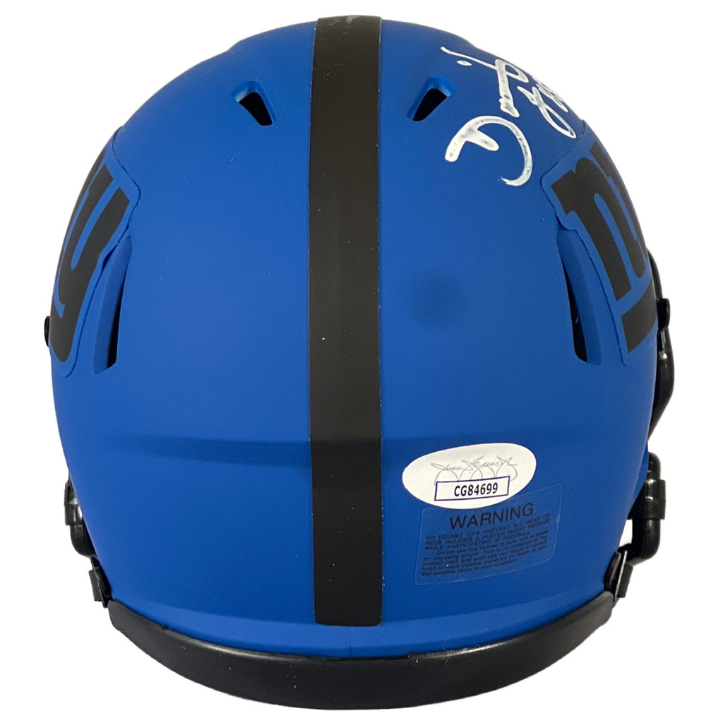 David Tyree autographed signed inscribed Rave Mini Helmet New York Giants JSA
