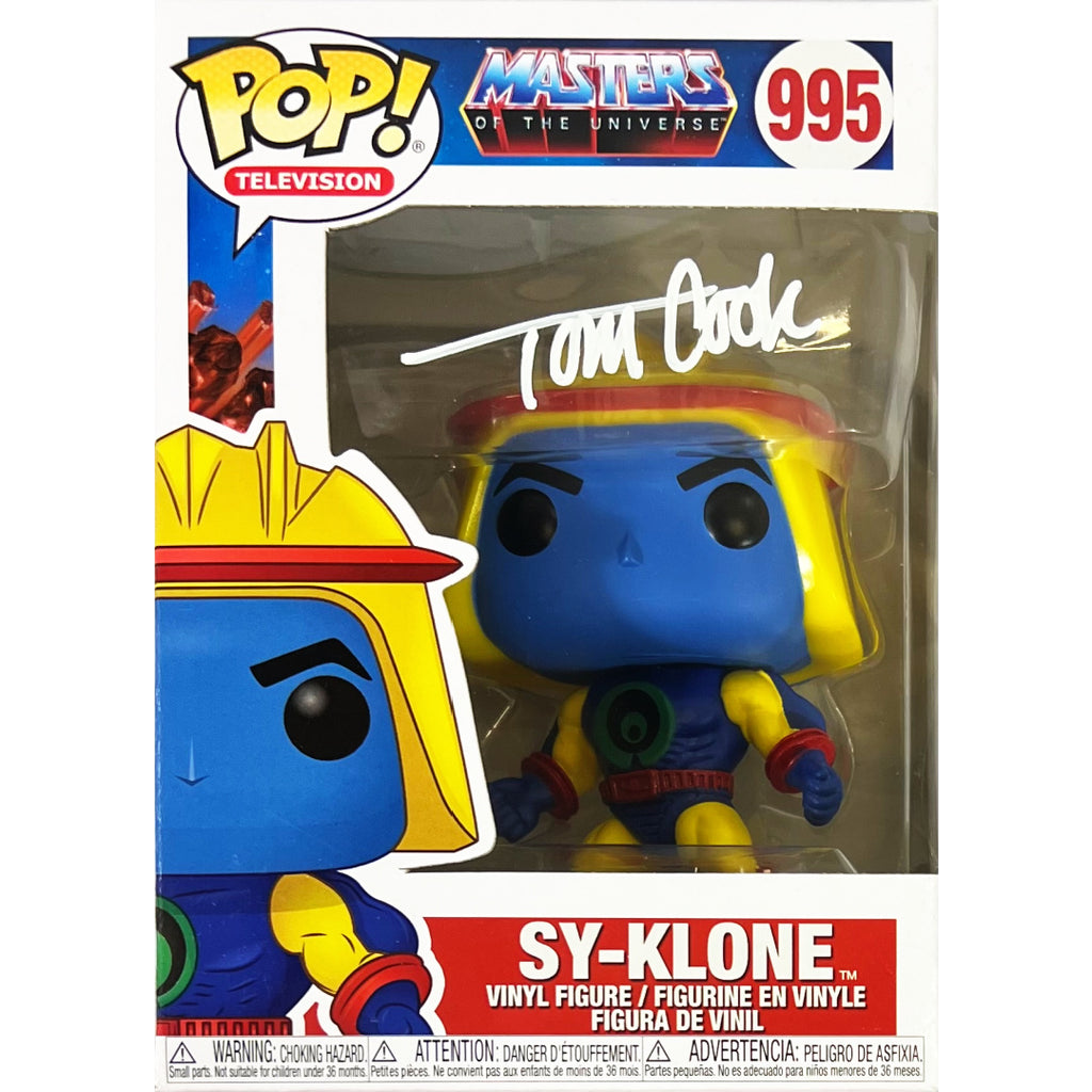 Tom Cook autographed signed Funko Pop JSA Masters of the Universe Sy-Klone