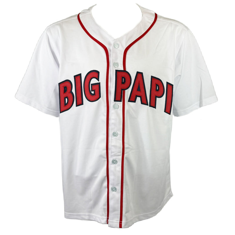 DAVID ORTIZ AUTOGRAPHED SIGNED CUSTOM WHITE PRO STYLE JERSEY JSA