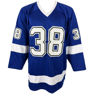 BRANDON HAGEL AUTOGRAPHED SIGNED CUSTOM BLUE PRO STYLE JERSEY JSA COA