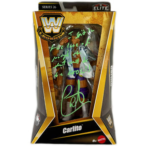 Carlito autographed signed inscribed figure JSA WWE Elite Legends Series