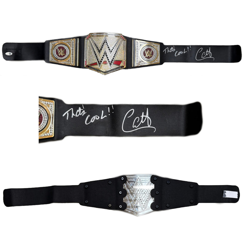 Carlito autographed signed inscribed toy belt JSA WWE WWF LWO