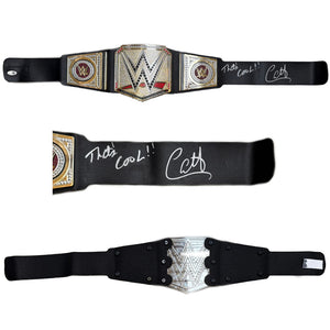 Carlito autographed signed inscribed toy belt JSA WWE WWF LWO
