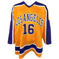 MARCEL DIONNE AUTOGRAPHED SIGNED INSCRIBED YELLOW PRO STYLE JERSEY JSA COA