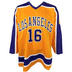 MARCEL DIONNE AUTOGRAPHED SIGNED INSCRIBED YELLOW PRO STYLE JERSEY JSA COA