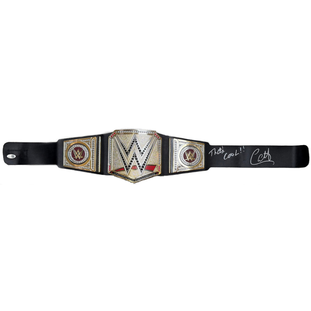 Carlito autographed signed inscribed toy belt JSA WWE WWF LWO