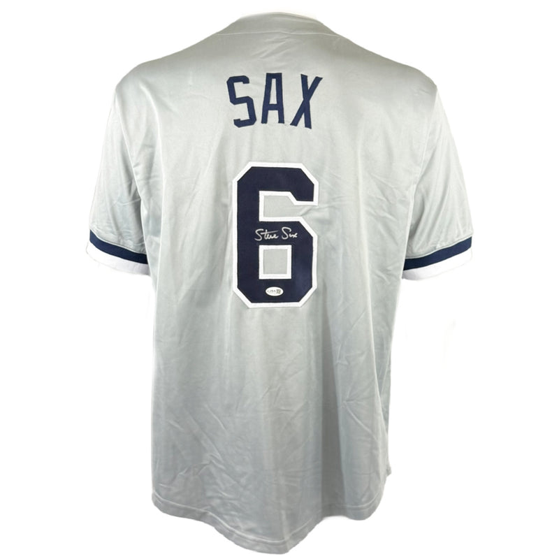 STEVE SAX SIGNED AUTOGRAPHED GREY PRO STYLE JERSEY JSA COA