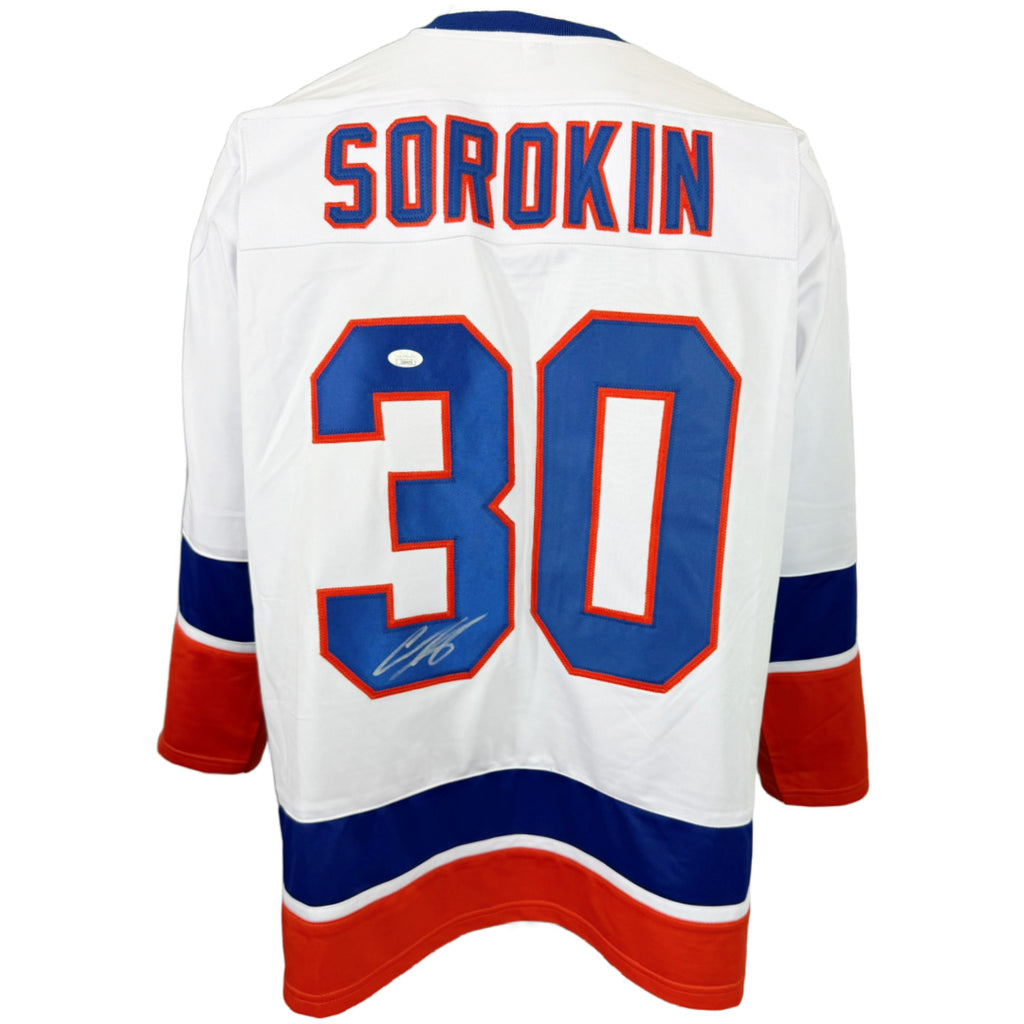 Ilya Sorokin autographed signed jersey autographed New York Islanders JSA COA
