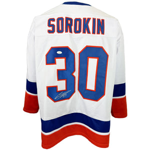 Ilya Sorokin autographed signed jersey autographed New York Islanders JSA COA