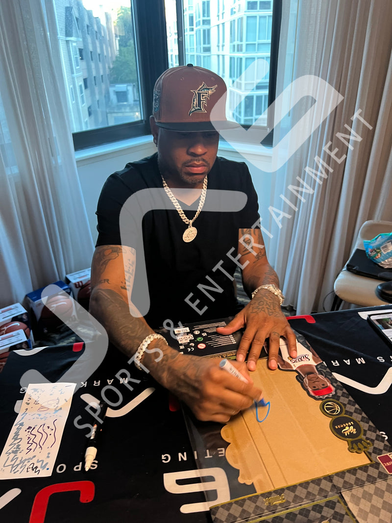 Allen Iverson autographed signed Gold Legends funko pop Philadelphia 76ers JSA