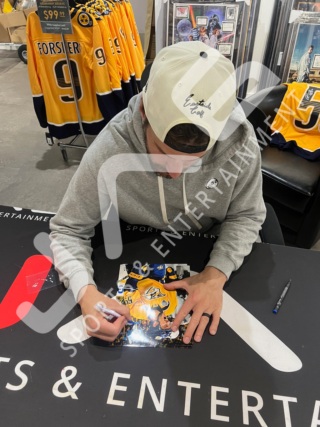 Roman Josi inscribed signed 8x10 photo NHL Nashville Predators JSA COA
