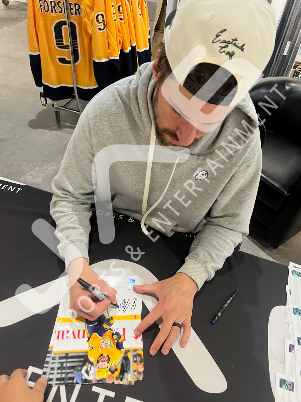 Roman Josi autographed signed 8x10 photo NHL Nashville Predators JSA COA