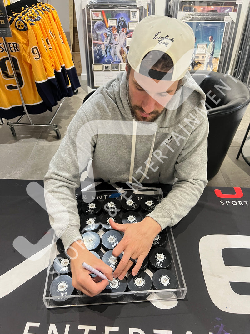 Roman Josi inscribed signed puck NHL Nashville Predators JSA COA