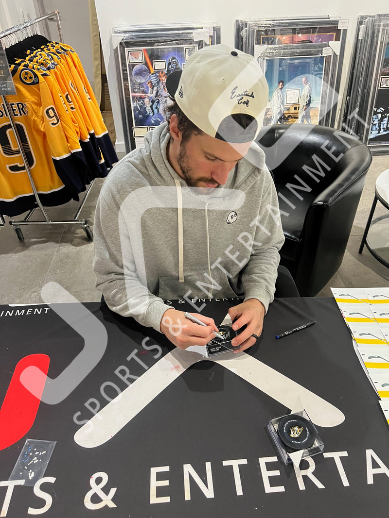 Roman Josi autographed signed Official Game puck NHL Nashville Predators JSA COA