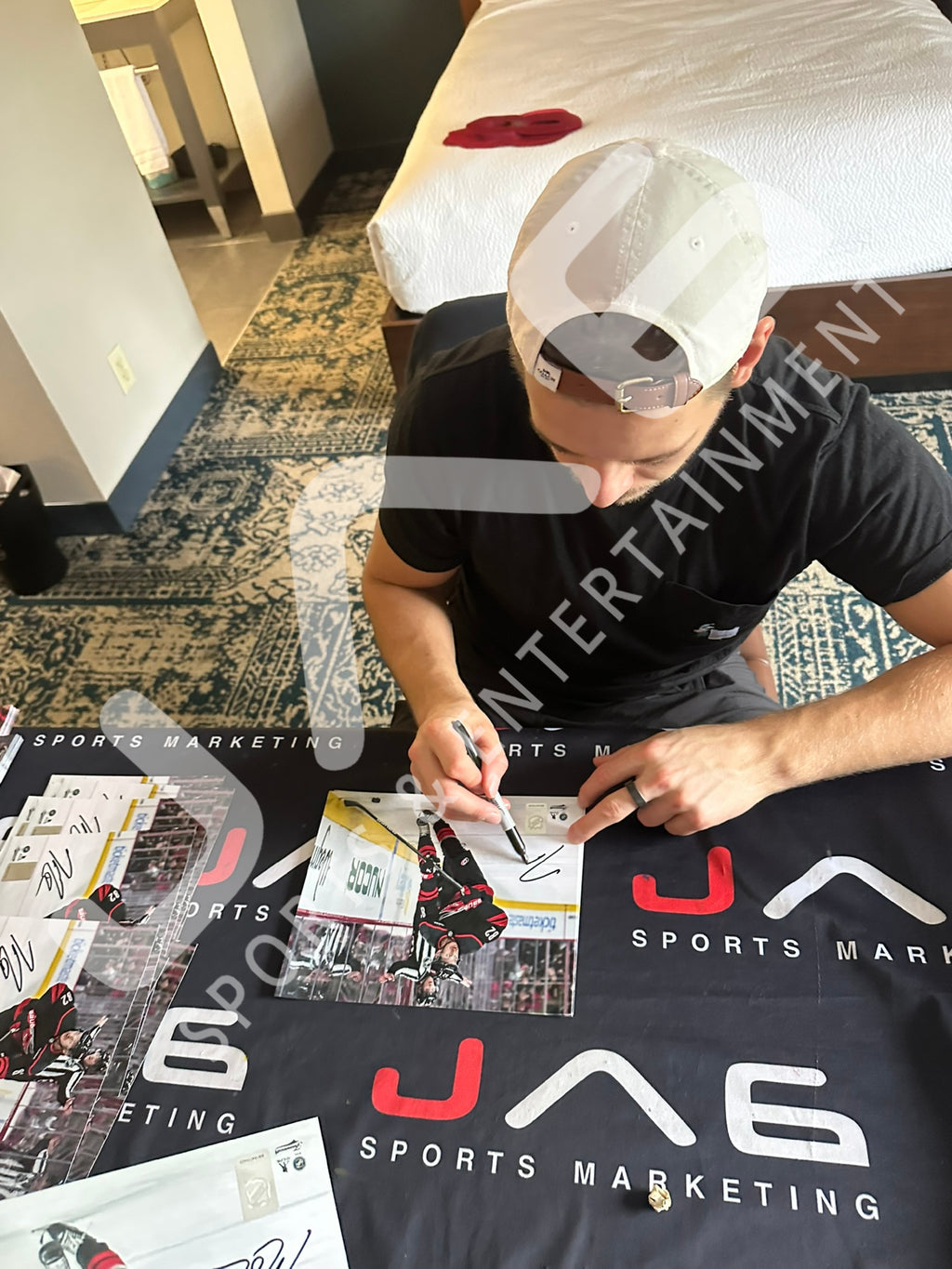 Jesperi Kotkaniemi autographed signed 8x10 photo NHL Carolina Hurricanes JSA COA