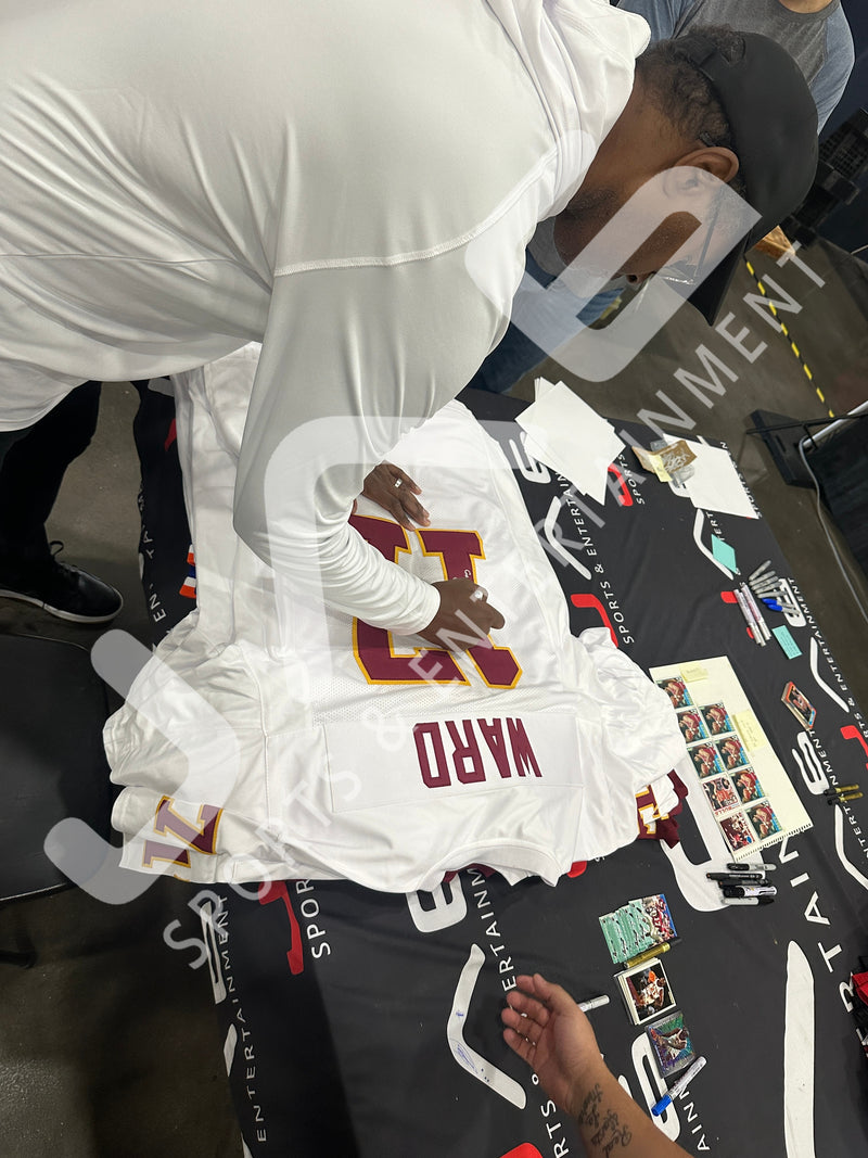 Charlie Ward inscribed signed college football jersey JSA COA