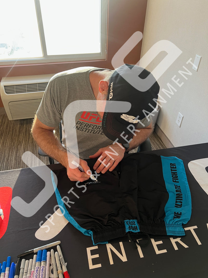 Forrest Griffin autographed signed shorts UFC JSA COA