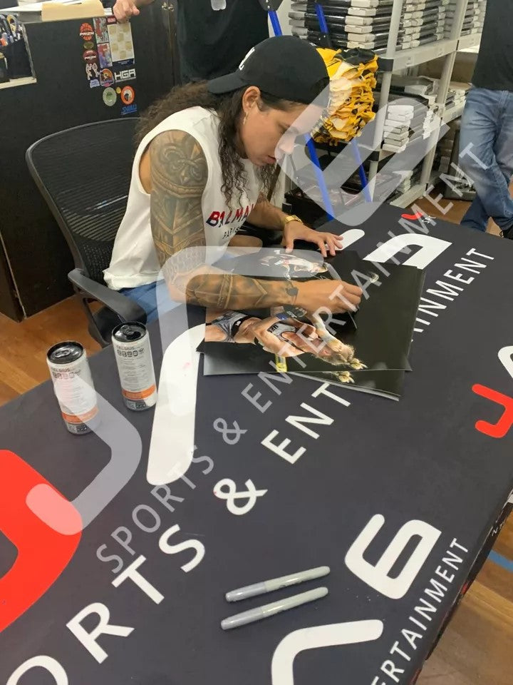 Amanda Nunes autographed signed UFC 16x20 framed photo JSA Dana White