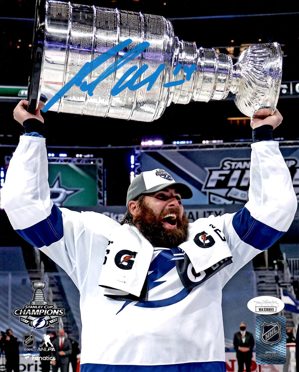 Pat Maroon signed 8x10 photo NHL Tampa Bay Lightning JSA COA St. Louis Blues