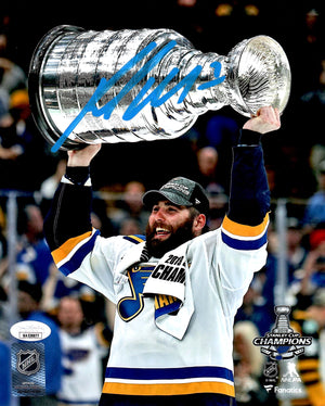 Pat Maroon signed 8x10 photo NHL St. Louis Blues JSA COA Tampa Bay Lightning