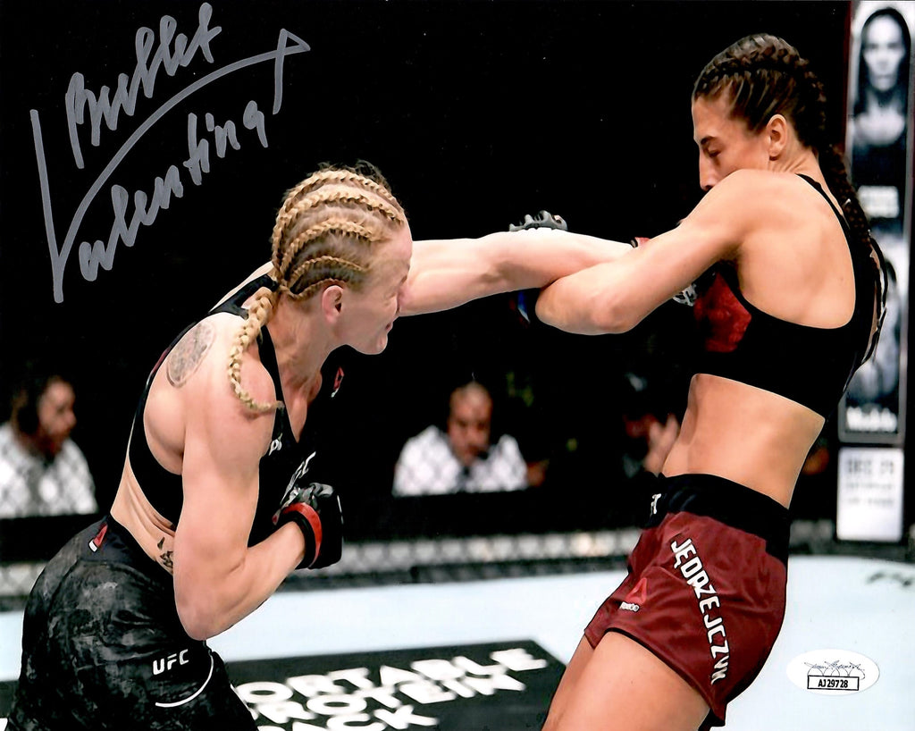 Valentina Shevchenko autographed inscribed 8x10 photo UFC Joanna Jedrzejczyk JSA
