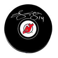 Brian Gionta autographed signed puck NHL New Jersey Devils JSA COA