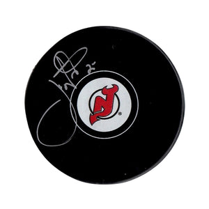 Joe Niewendyk autographed signed puck NHL New Jersey Devils JSA COA