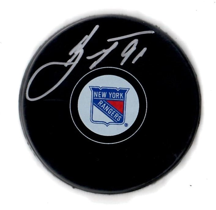 Vladimir Tarasenko autographed signed puck NHL New York Rangers JSA COA