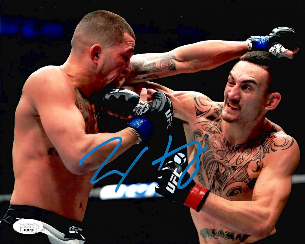 Max Holloway autographed signed 8x10 photo UFC Blessed JSA COA Anthony Pettis