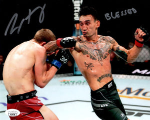 Max Holloway signed inscribed 8x10 photo UFC Blessed JSA COA Arnold Allen