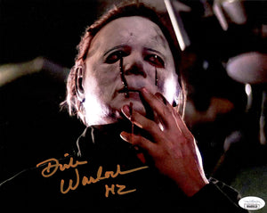 Dick Warlock signed inscirbed 8x10 photo Halloween JSA COA Michael Myers