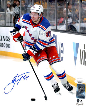 Vladimir Tarasenko autographed signed 8x10 photo NHL New York Rangers JSA COA