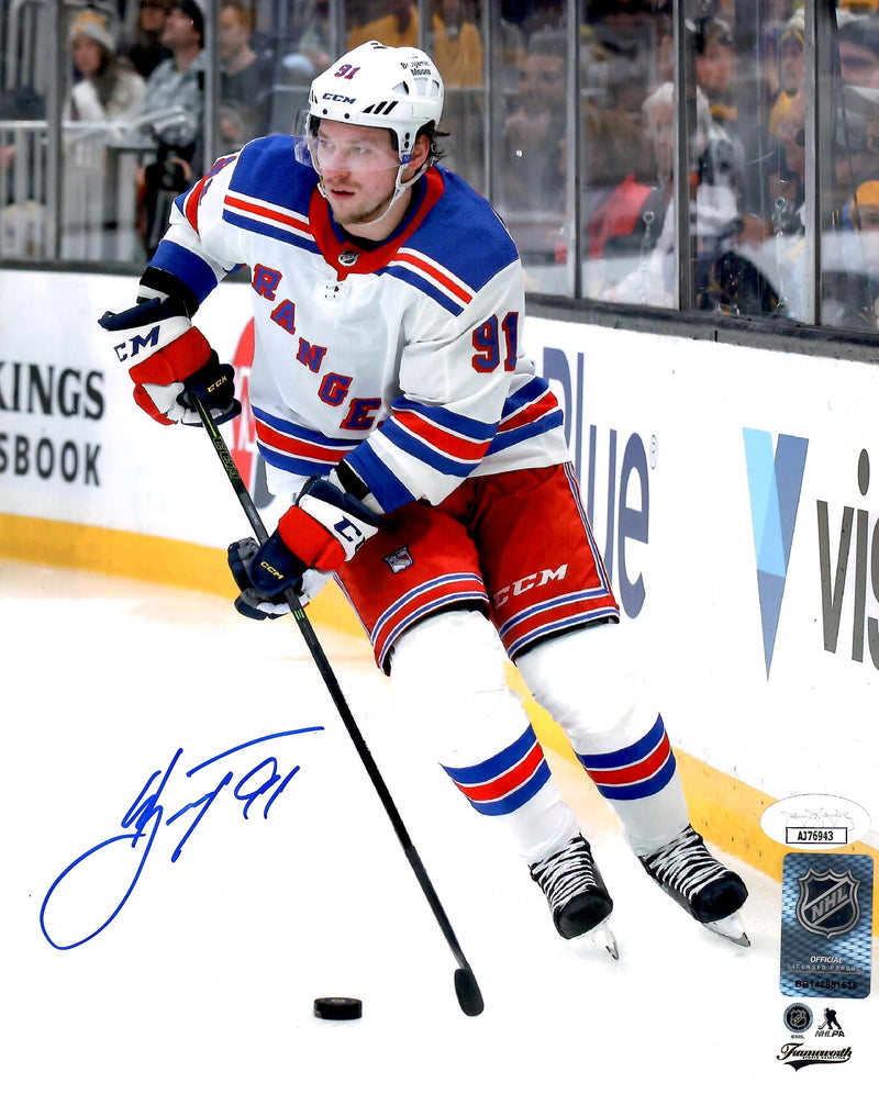 Vladimir Tarasenko autographed signed 8x10 photo NHL New York Rangers JSA COA