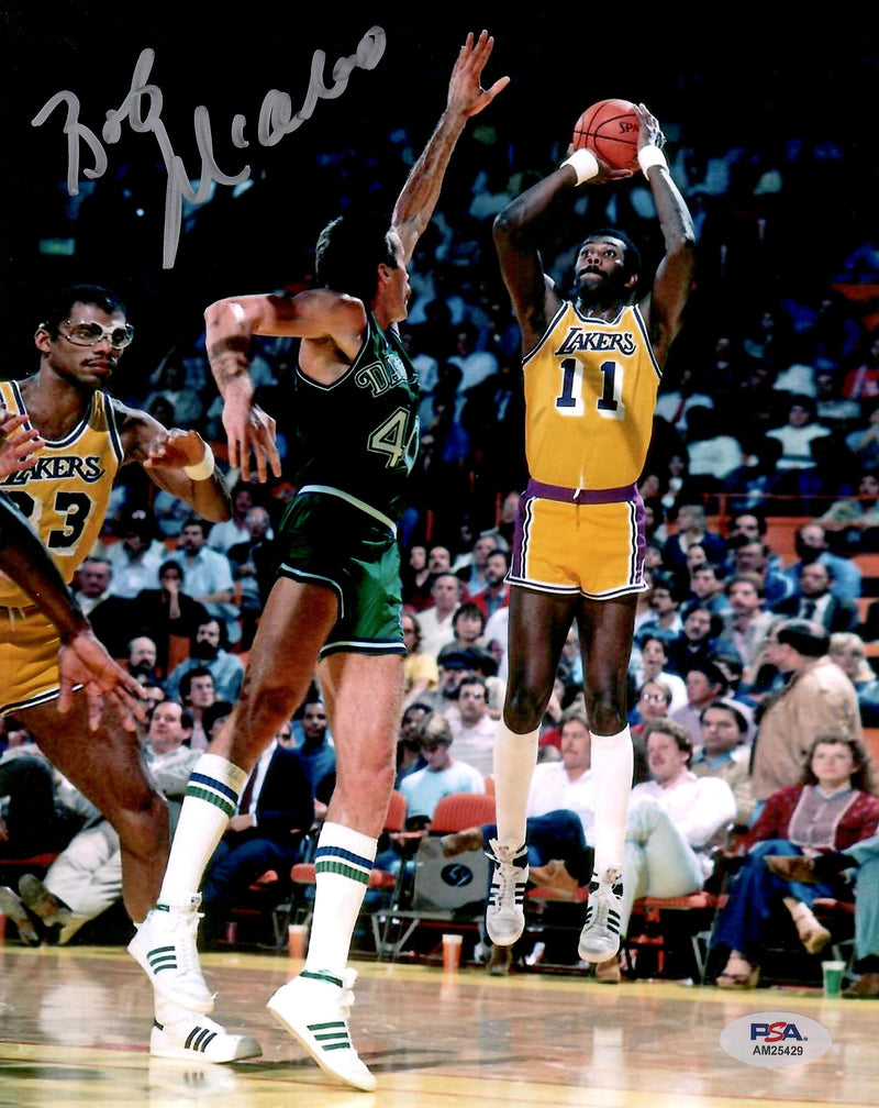 Bob McAdoo autographed signed 8x10 photo NBA Los Angeles Lakers PSA COA