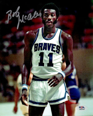 Bob McAdoo autographed signed 8x10 photo NBA Buffalo Braves PSA COA