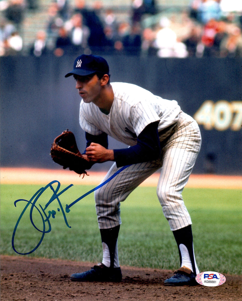 Joe Pepitone autographed signed 8x10 photo MLB New York Yankees PSA COA