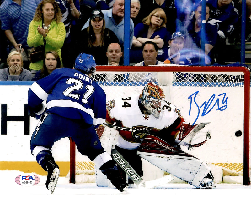 Brayden Point autographed signed 8x10 photo NHL Tampa Bay Lightning PSA COA
