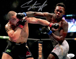 Israel Adesanya autographed 8x10 photo UFC Robert Whittaker JSA COA Style Bender