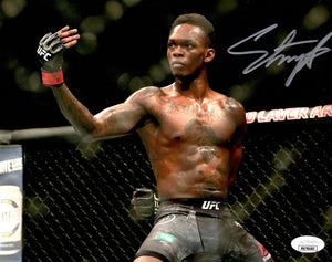 Israel Adesanya autographed 8x10 photo UFC Anderson Silva JSA COA Style Bender