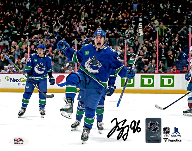 Andrei Kuzmenko autographed signed 8x10 photo NHL Vancouver Canucks JSA COA