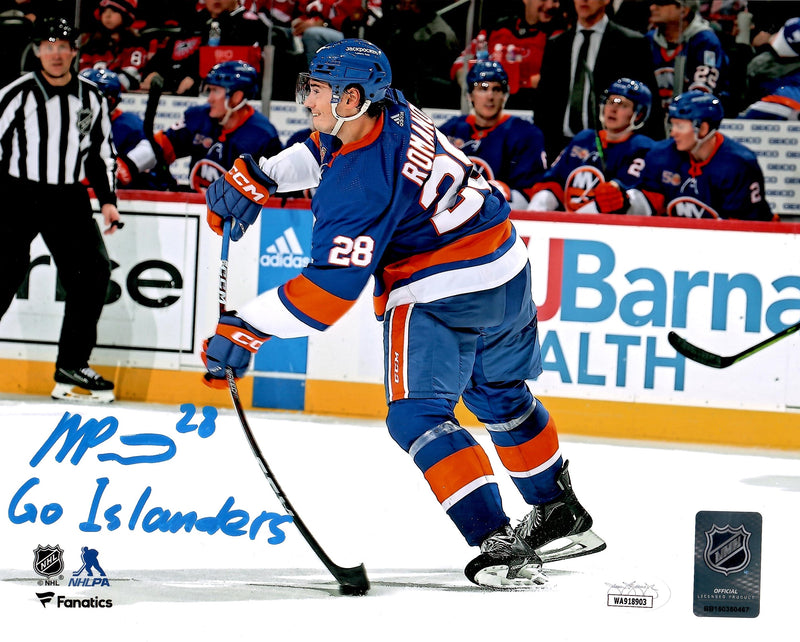 Alexander Romanov signed inscribed 8x10 photo NHL New York Islanders JSA COA